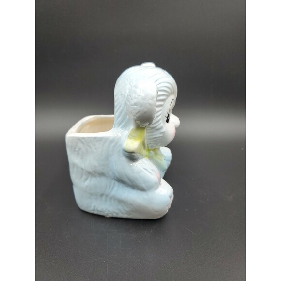 Nancy Pew Giftswears Co. Planter Vintage Anthropomorphic Bear Flower Pot - Picture 4 of 9